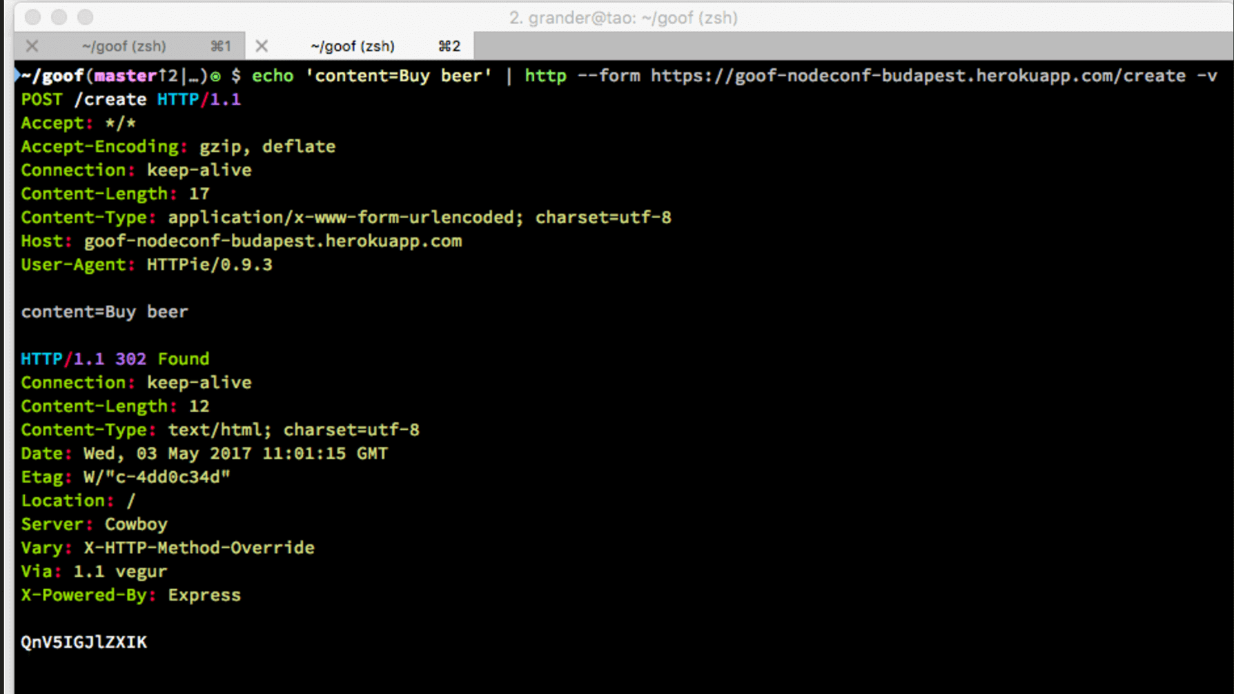passing a string as an integer