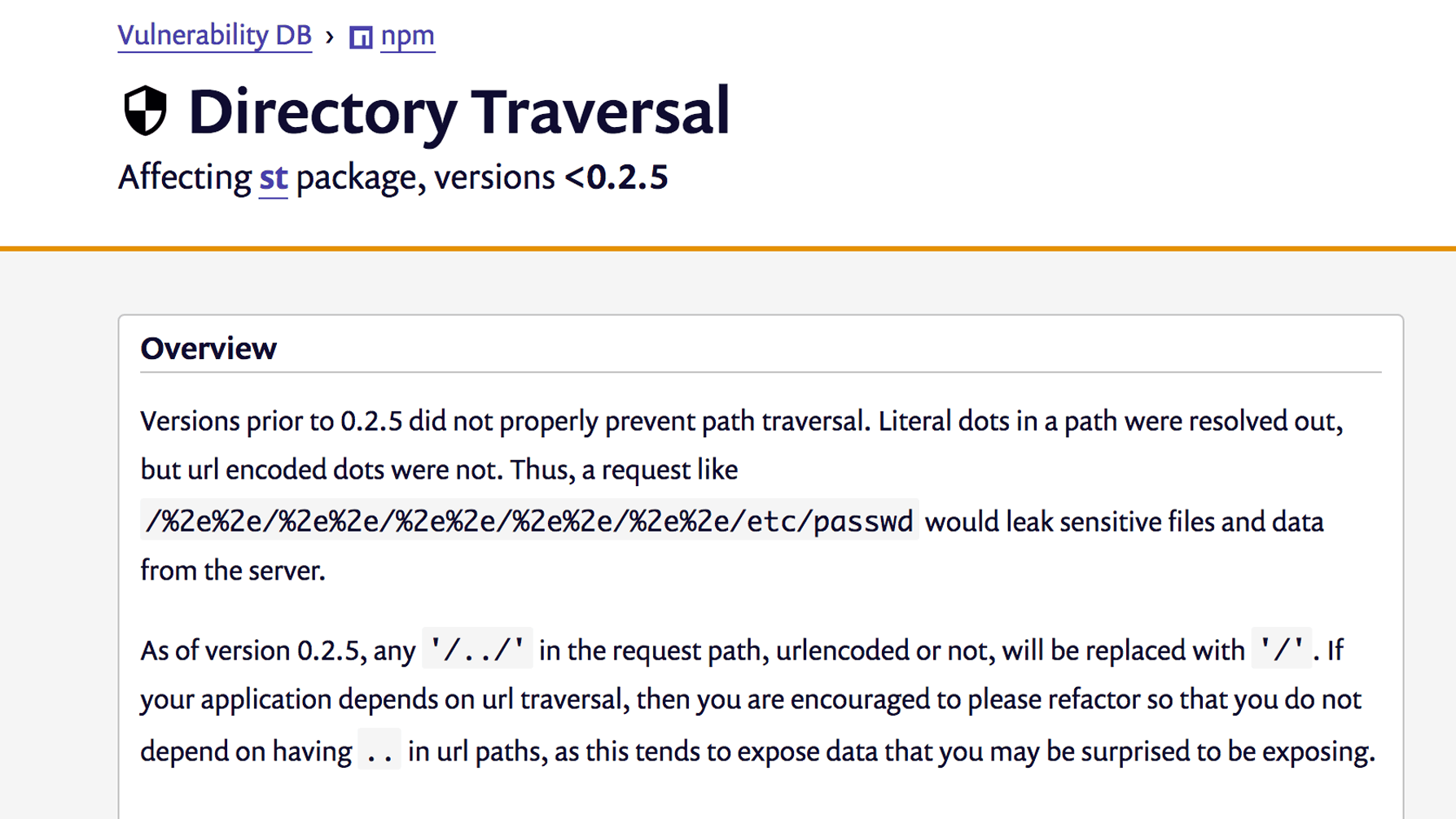 st vulnerability explained in snyk