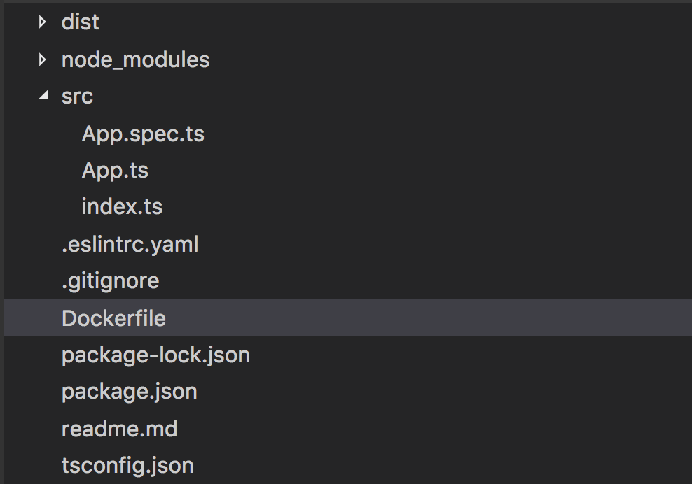 Node.js TypeScript 자습서 - 예제 응용 프로그램 프로젝트 구조